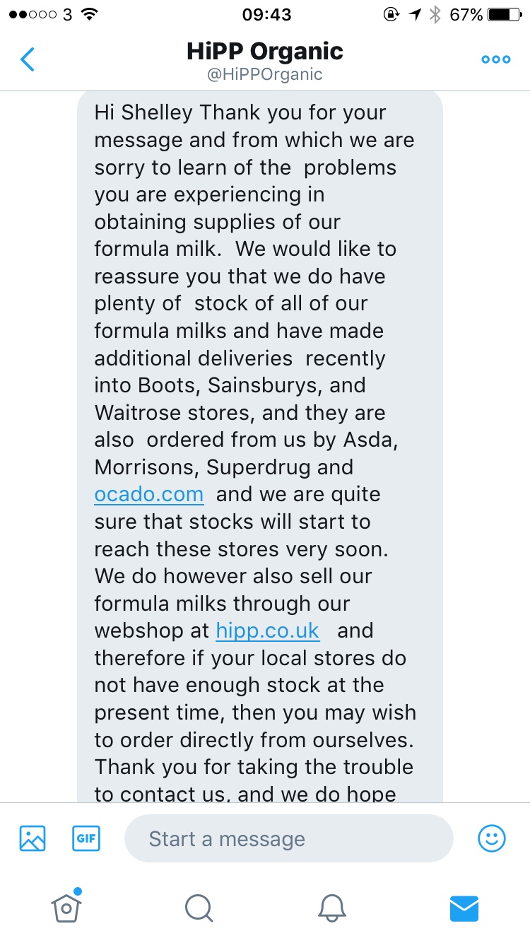 hipp organic anti reflux ireland