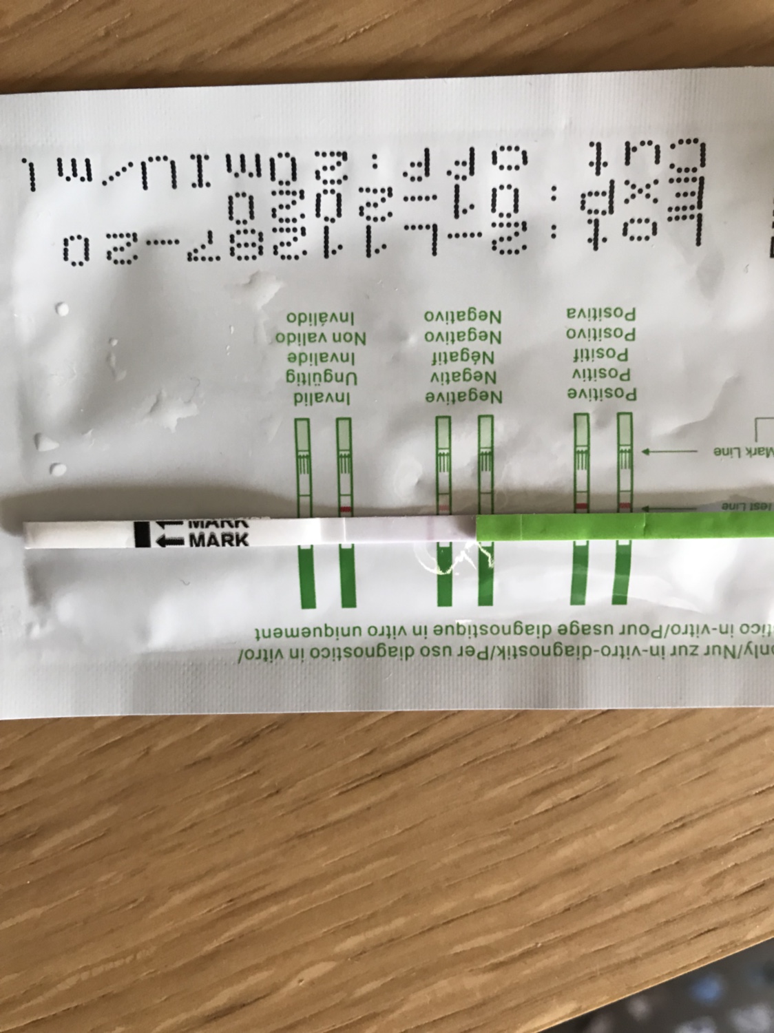 a positive ovulation test day before period is due?